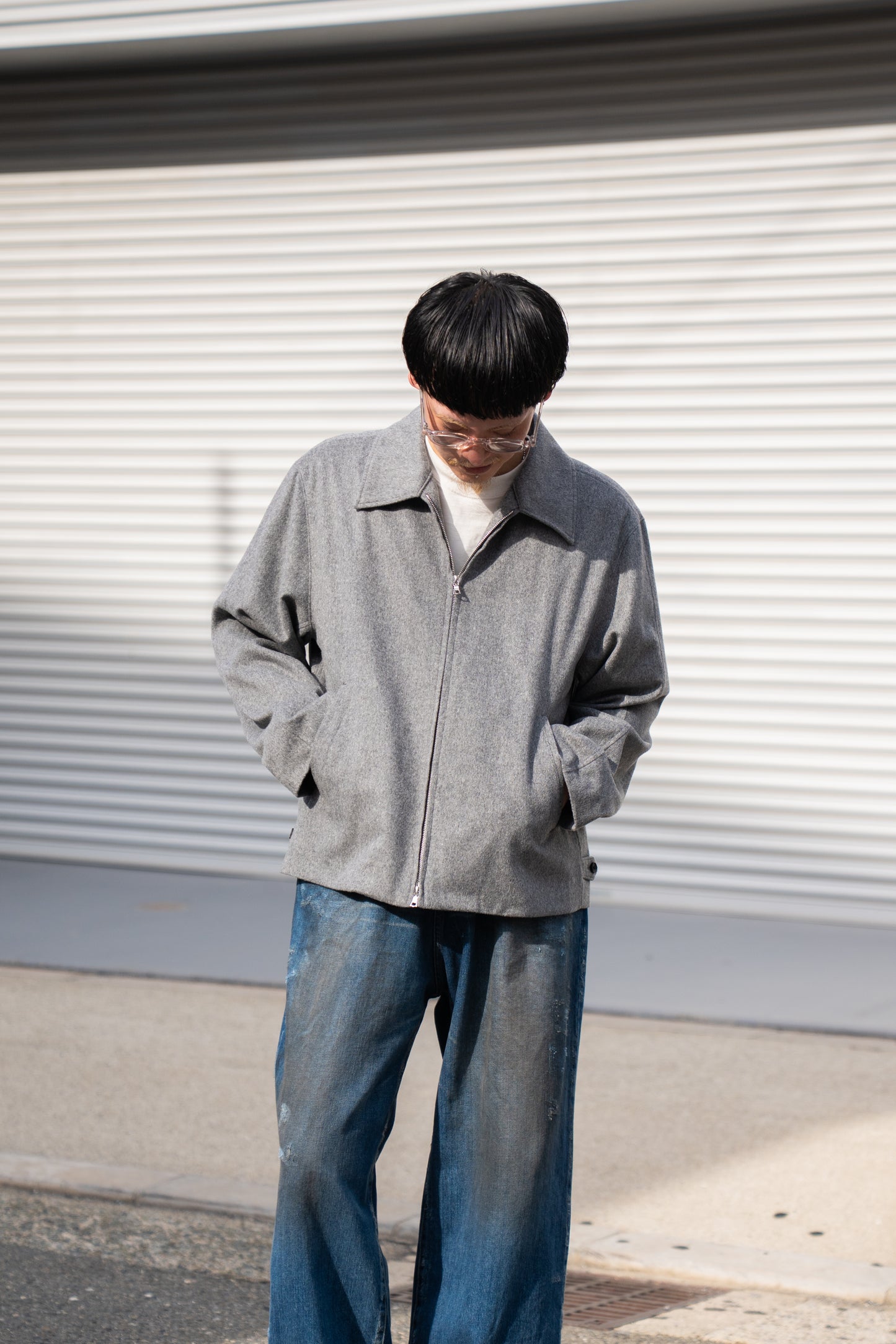 W/CA BEAVER ZIP SHORT JACKET(ST.1228)