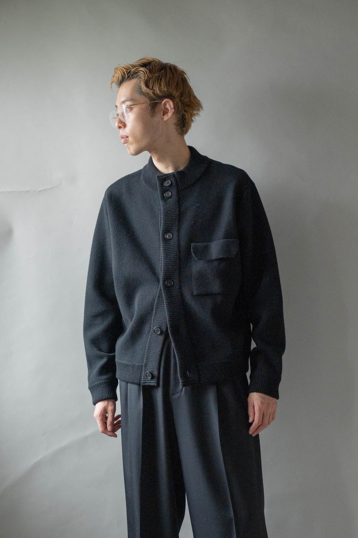 CREW NECK CARDIGAN for sign