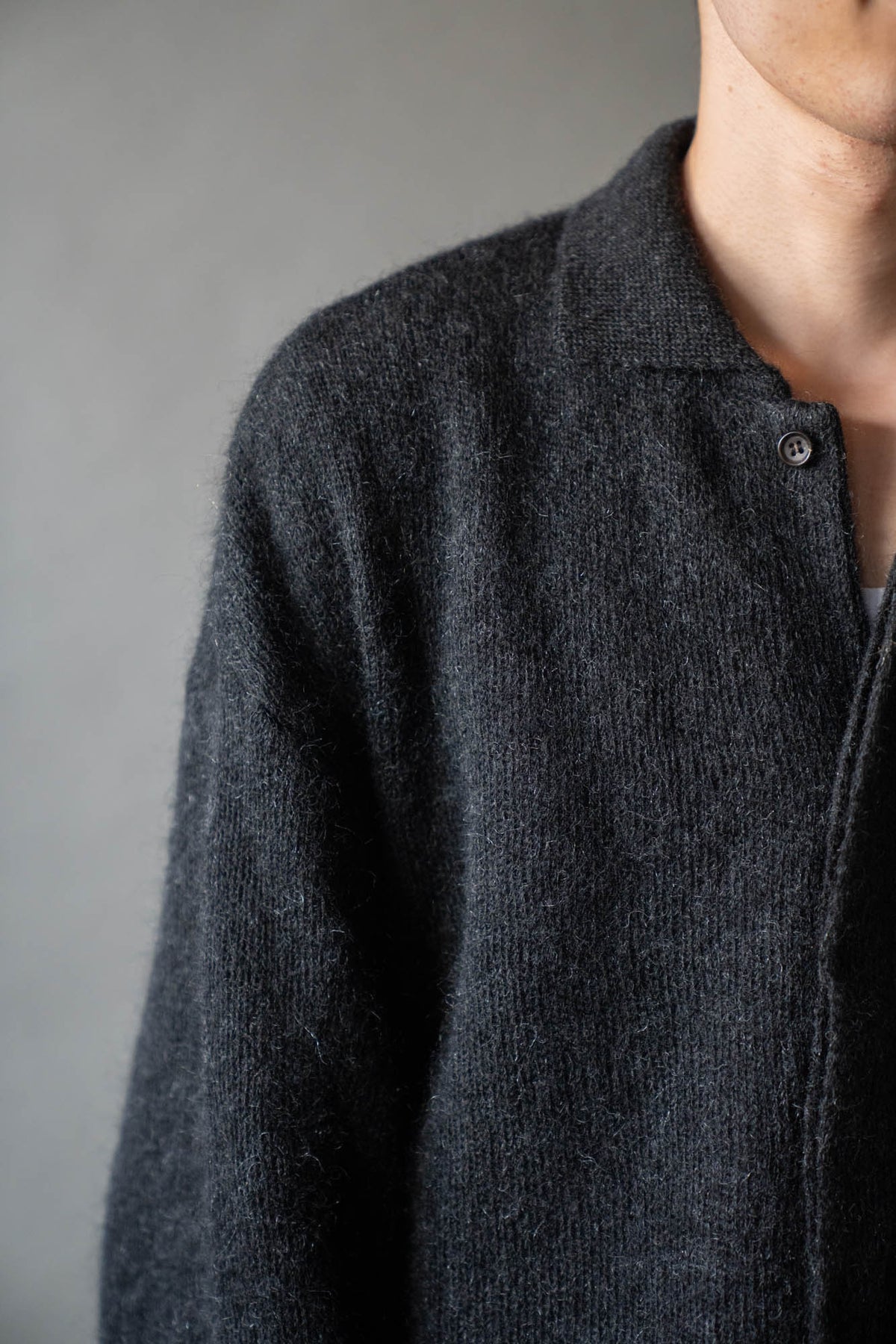 Kid Mohair Knit Shirts