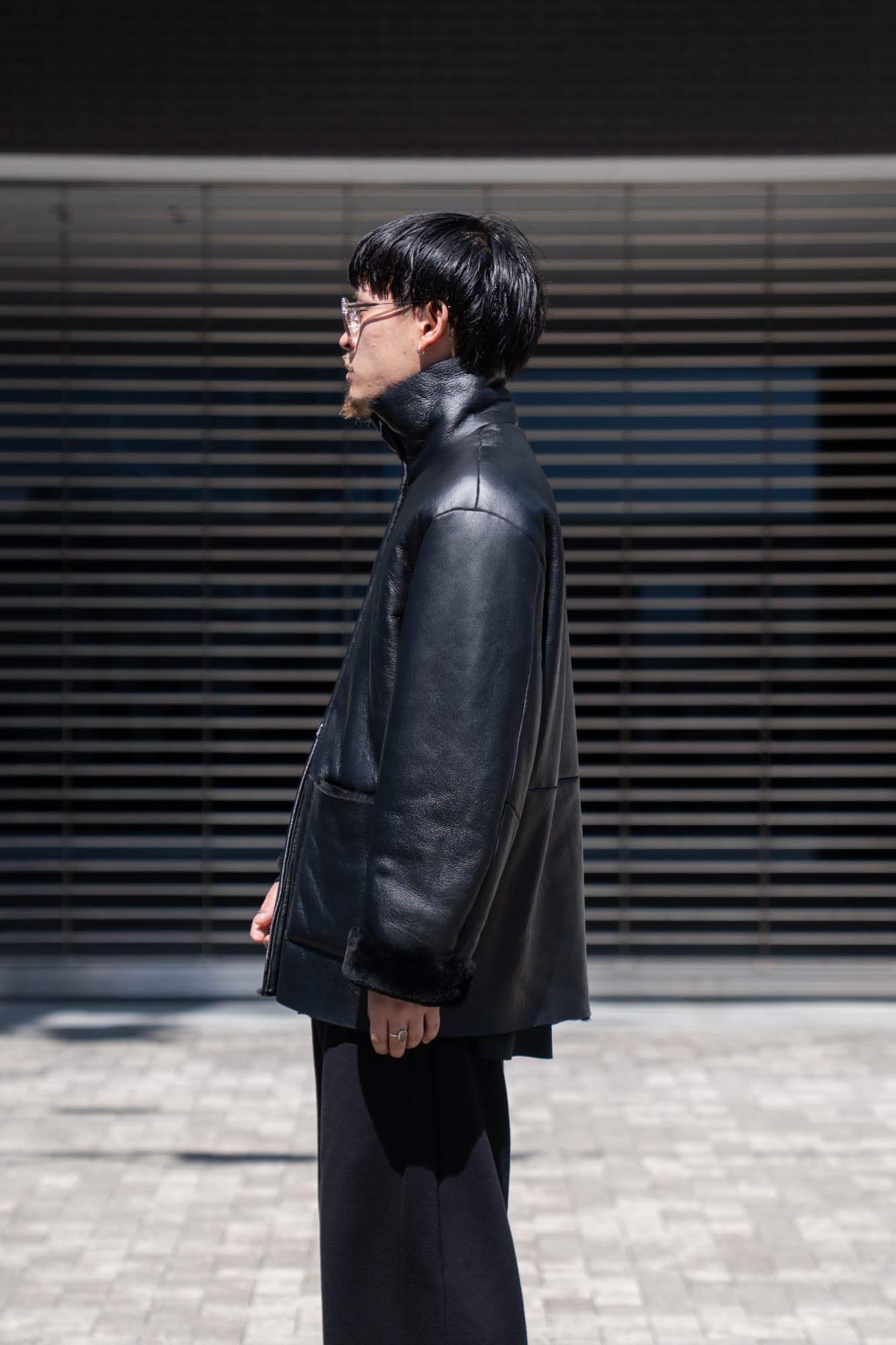 CUT-OFF MOUTON JACKET(ST.1222)