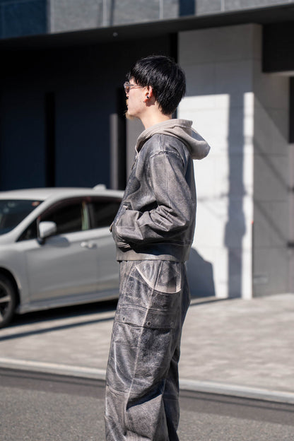 CRACKING COATED RIDERS PARKA .15