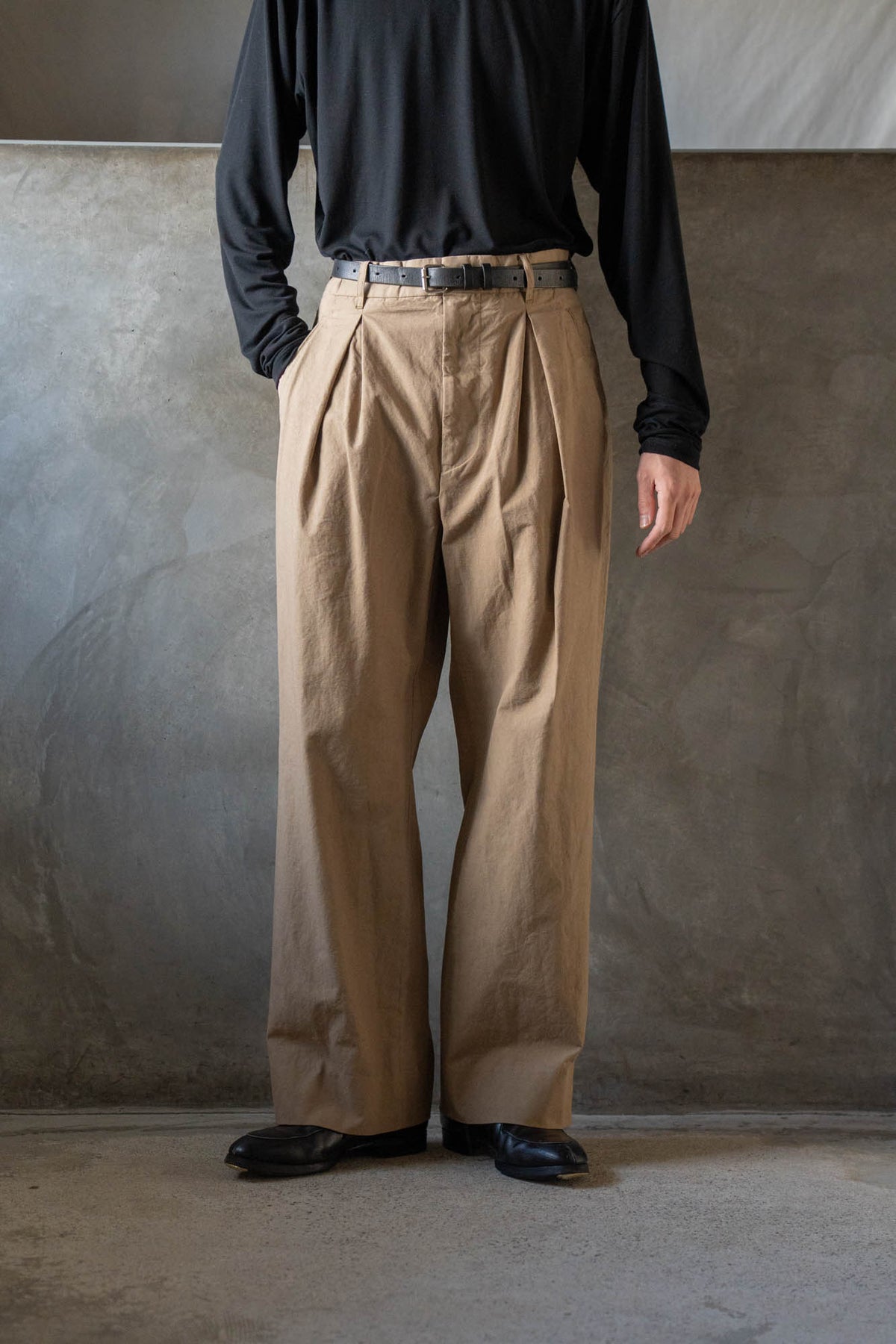GD INVERTED PLEAT TROUSERS