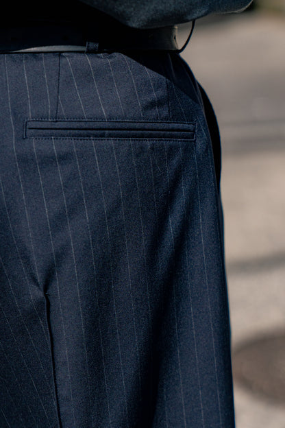 Pinstripe-pattern pants