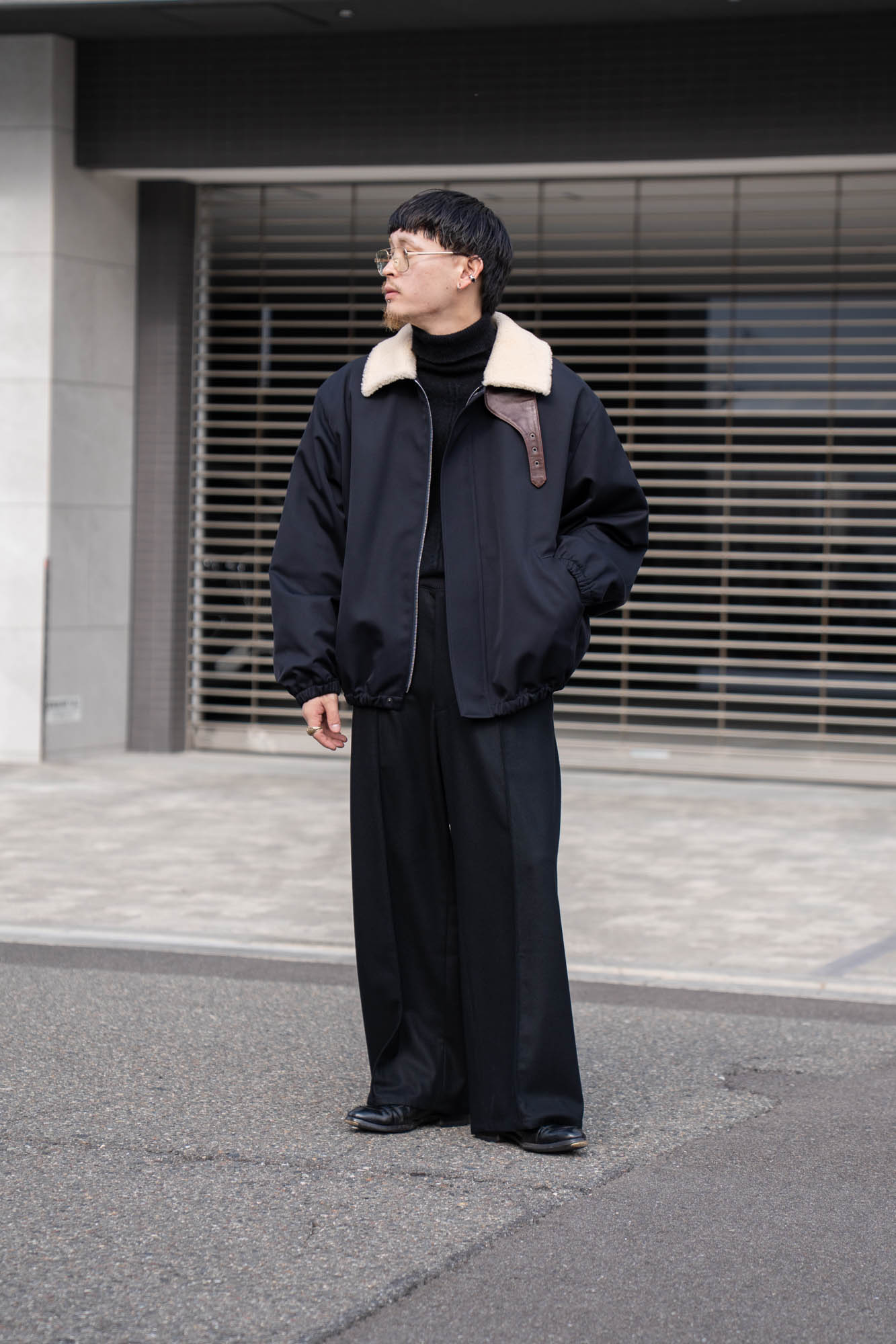 MOUTON COLLAR PADDED JACKET(ST.1377)