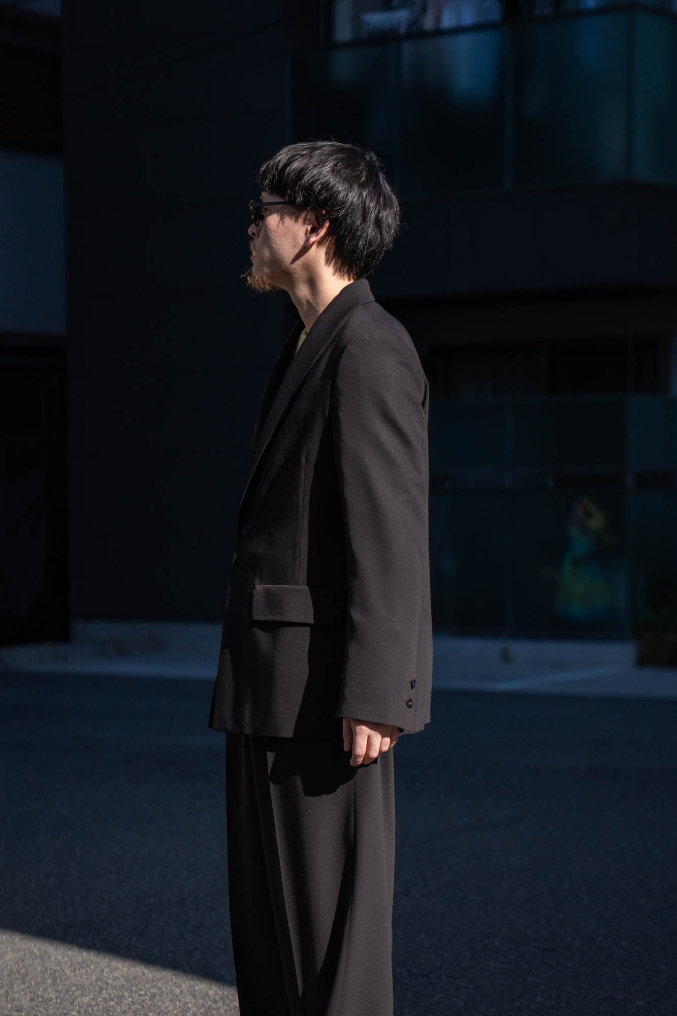 MODIFIED SHAWL COLLAR JACKET