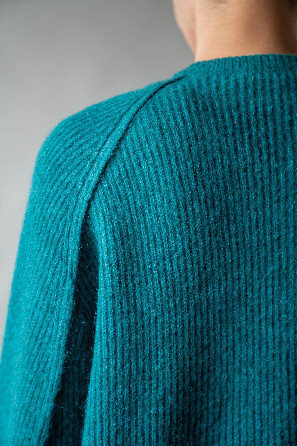 CREW-NECK KNIT CARDIGAN