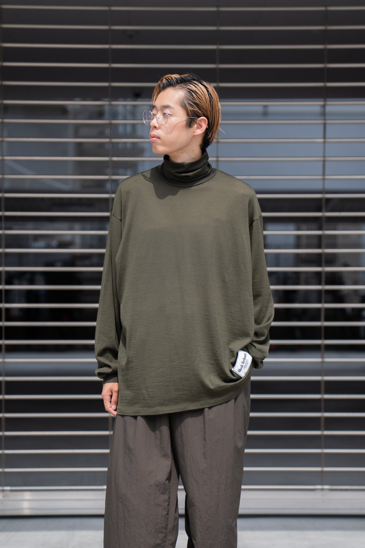 MERINO WOOL HIGH NECK L/S T-SHIRT