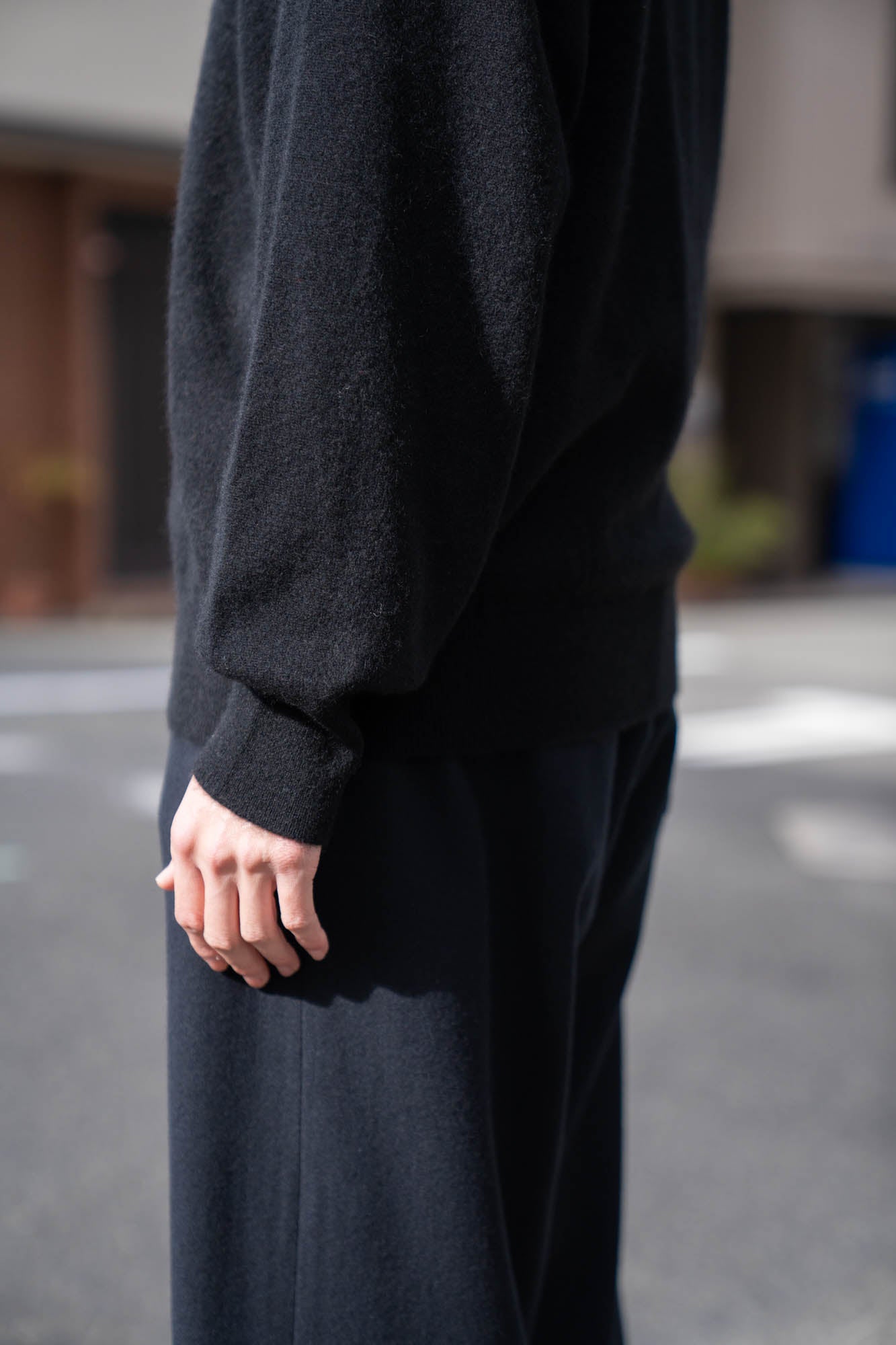 PURE CASHMERE KNIT CREW NECK LS(ST.1473)