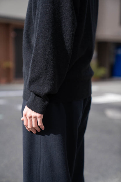 PURE CASHMERE KNIT CREW NECK LS(ST.1473)