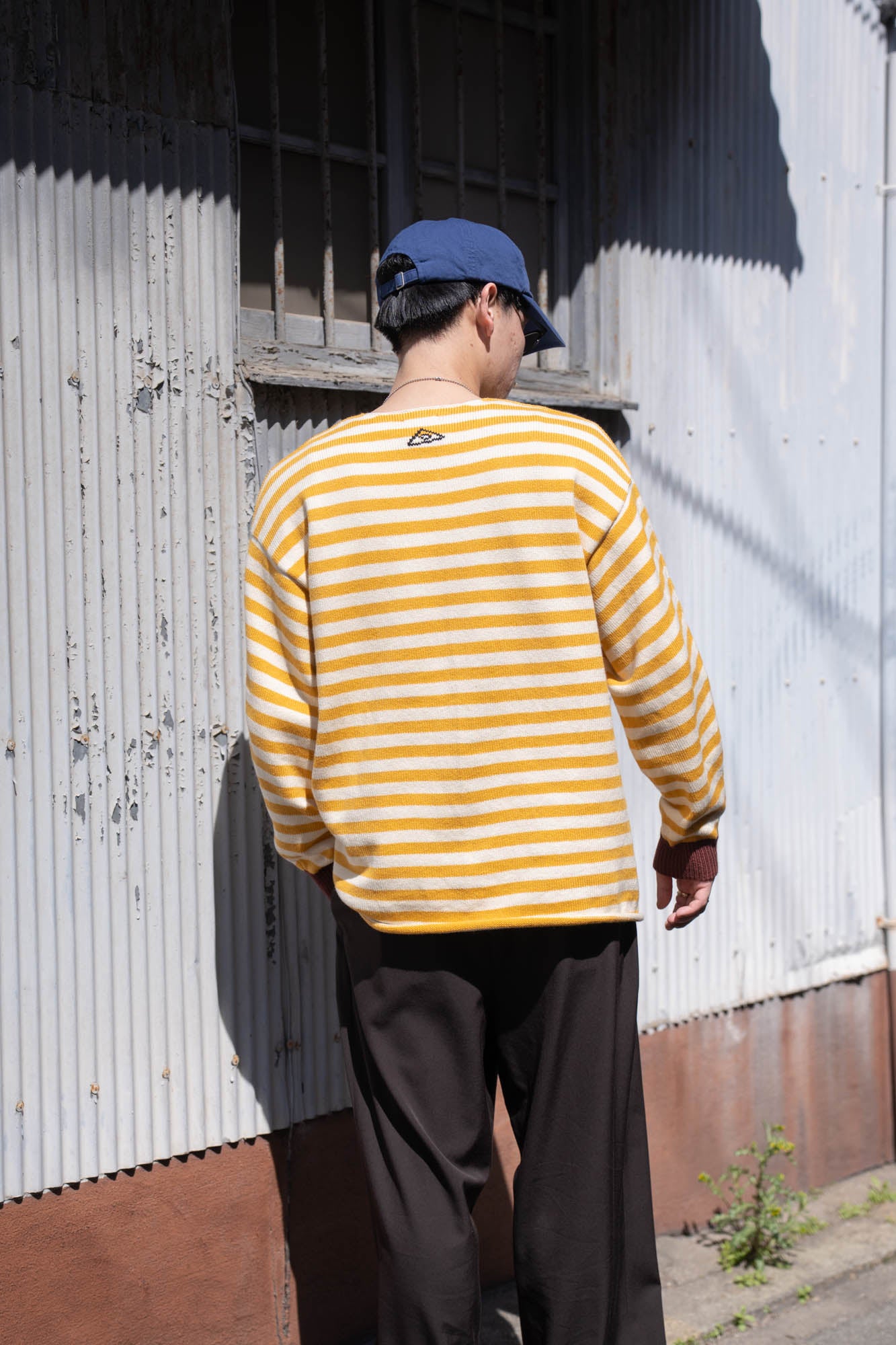 Cotton skipper border pullover