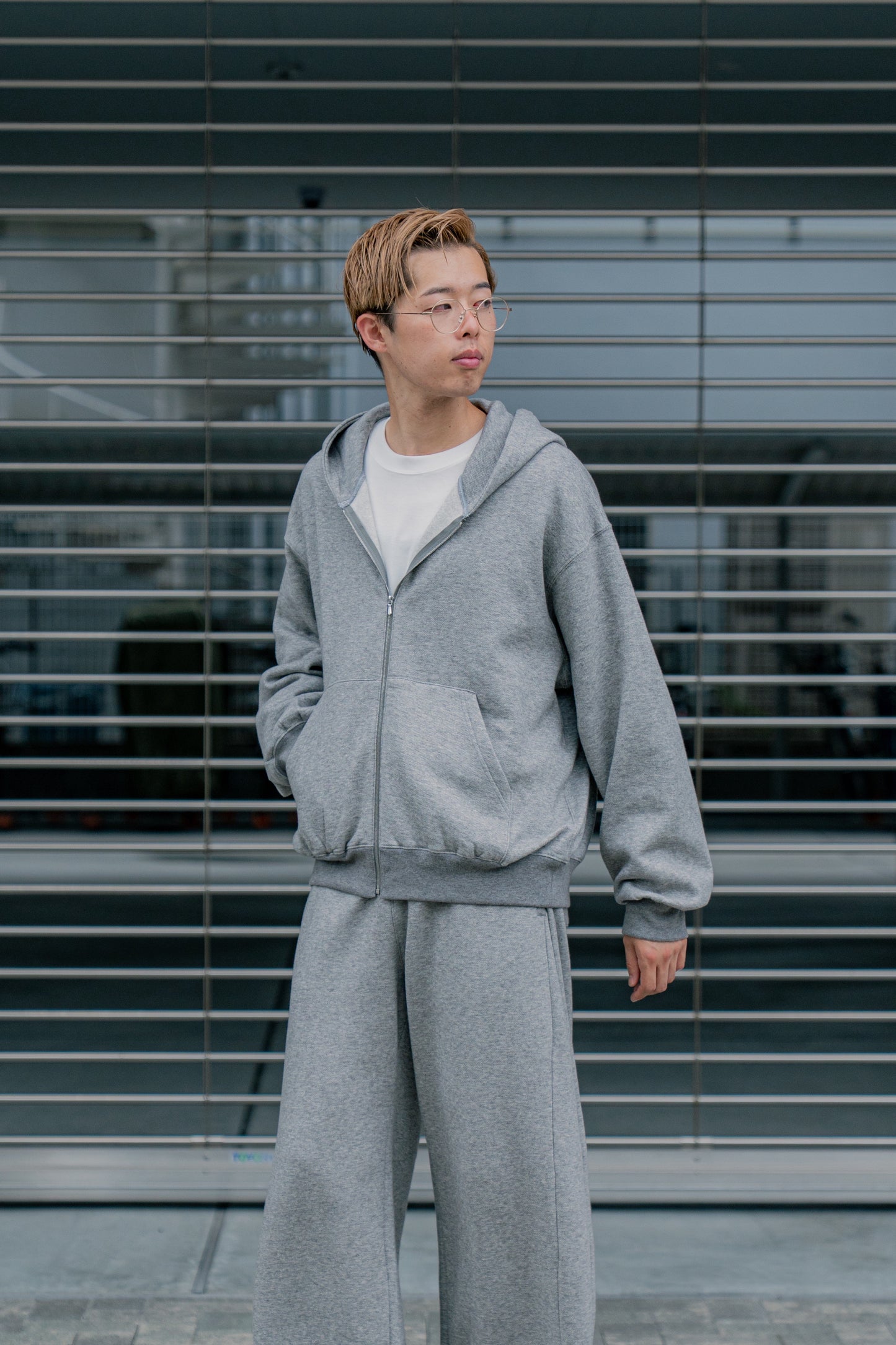 YAK/COTTON SWEAT ZIP HOODY(ST.1287)