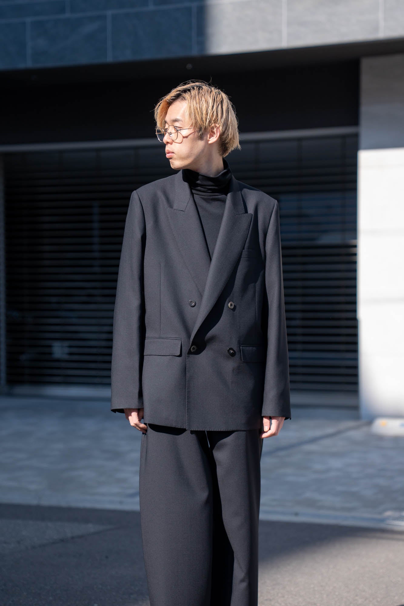 DOUBLE BREASTED TAILORED JACKET