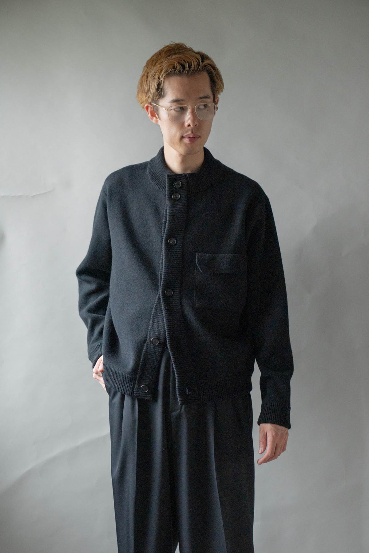 CREW NECK CARDIGAN for sign