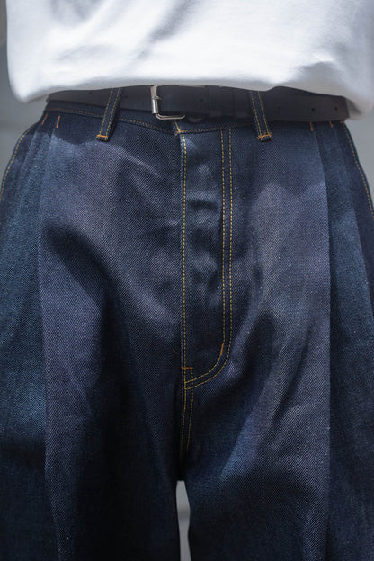 2TUCK WIDE DENIM PANTS -ENTASIS Mk-Ⅲ-