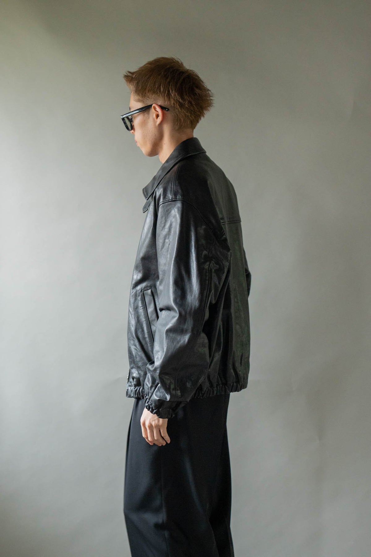 CALF ZIP SHORT JACKET(ST.1550)