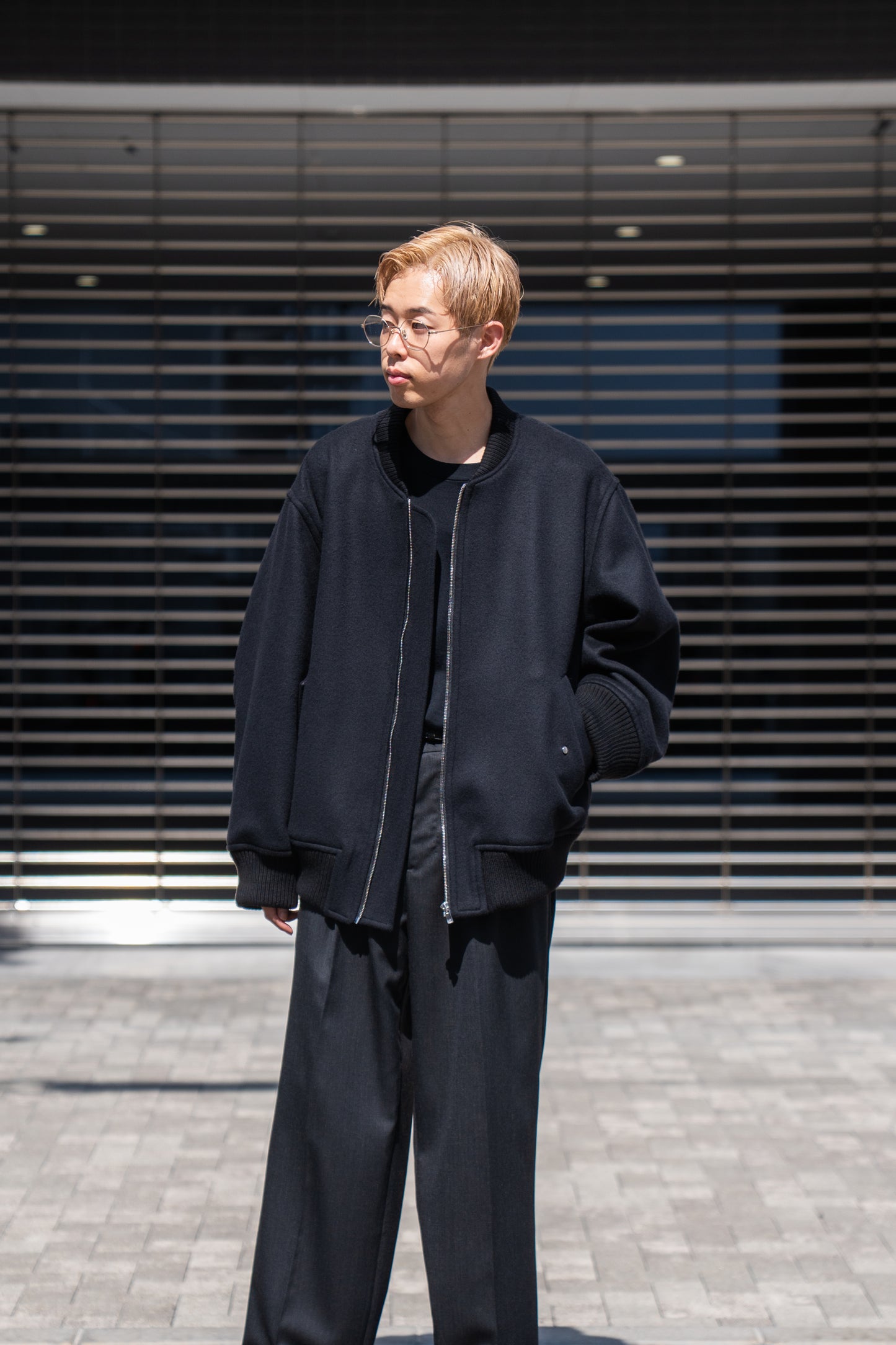 MA-1 BOMBER JACKET IN DOUBLE FACE BEAVER