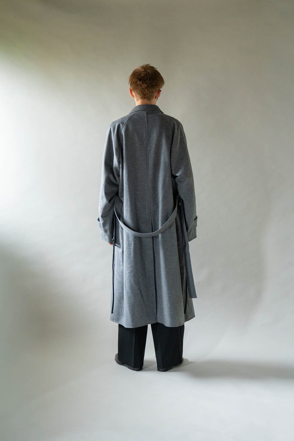 WOOL CASHMERE OVERSIZED PEAK LAPEL CHESTER COAT(ST.1533)