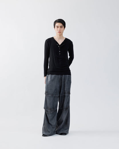 LAYERED HENLEY-NECK SHIRT .16
