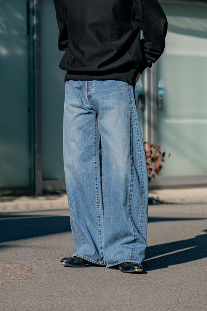 DEFORMATION WIDE VINTAGE DENIM JEANS (ST.1072)