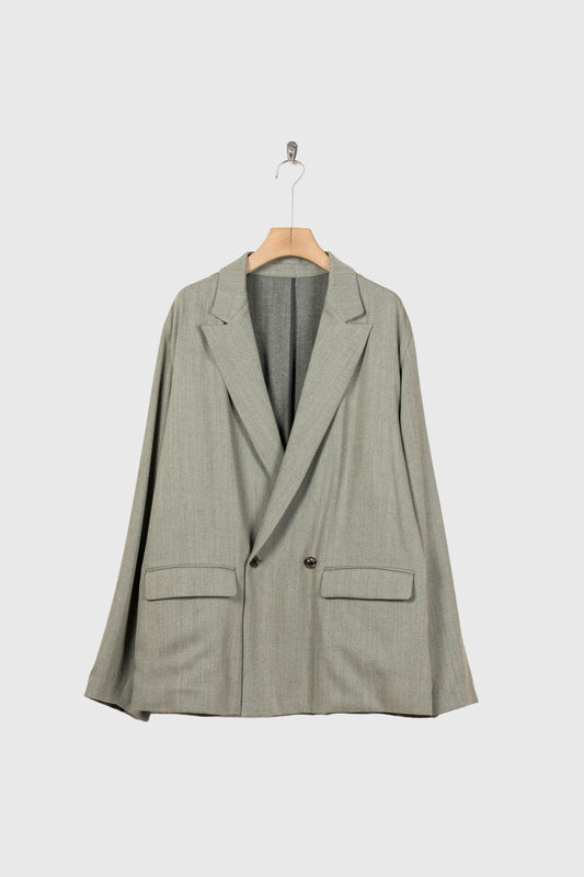 DOUBLE-BREASTED RELAX SHOULDER JACKET