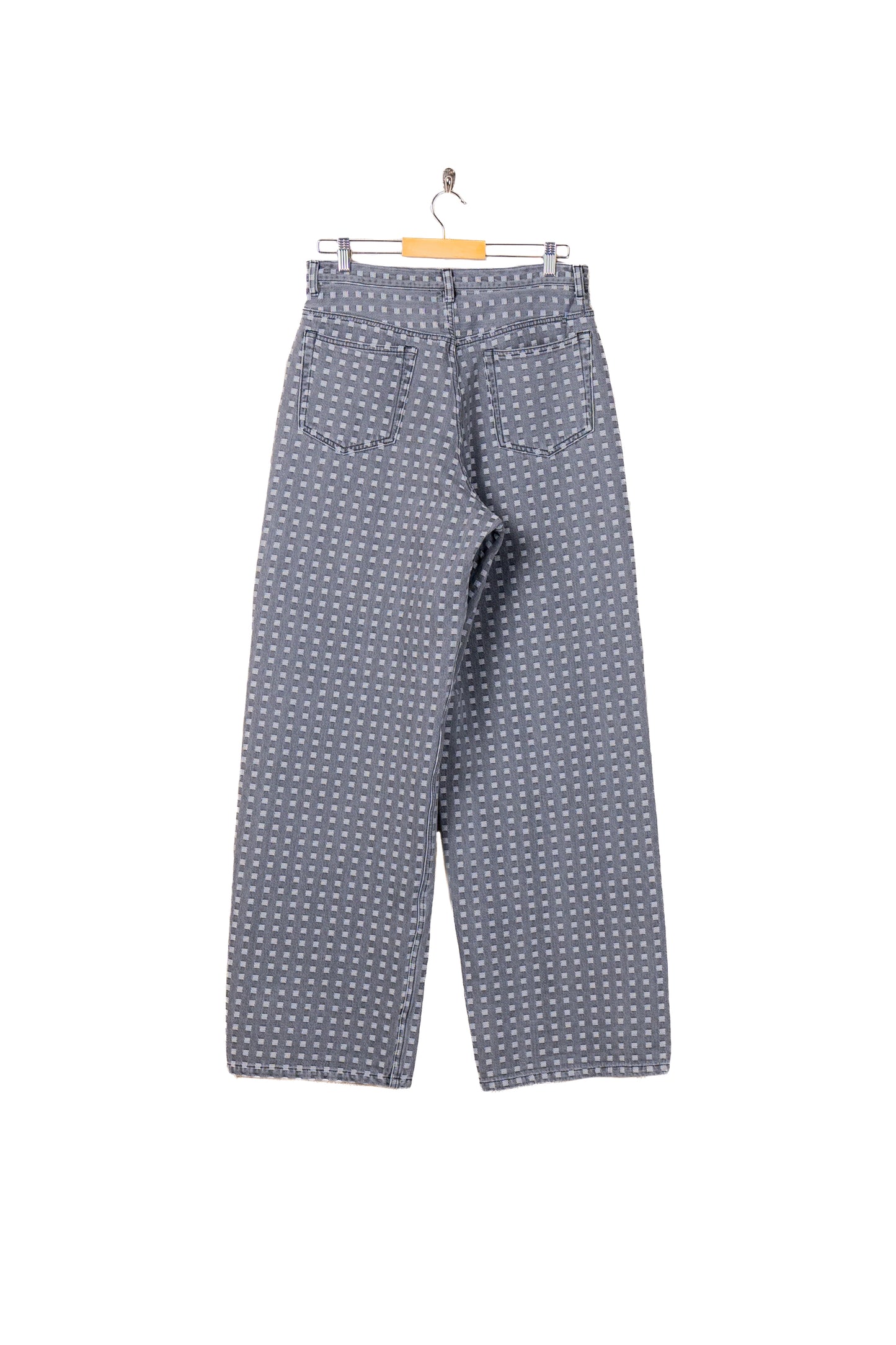 GRID DENIM PANTS - BUGGY