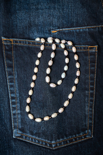 NOIR DEW PEARL NECKLACE