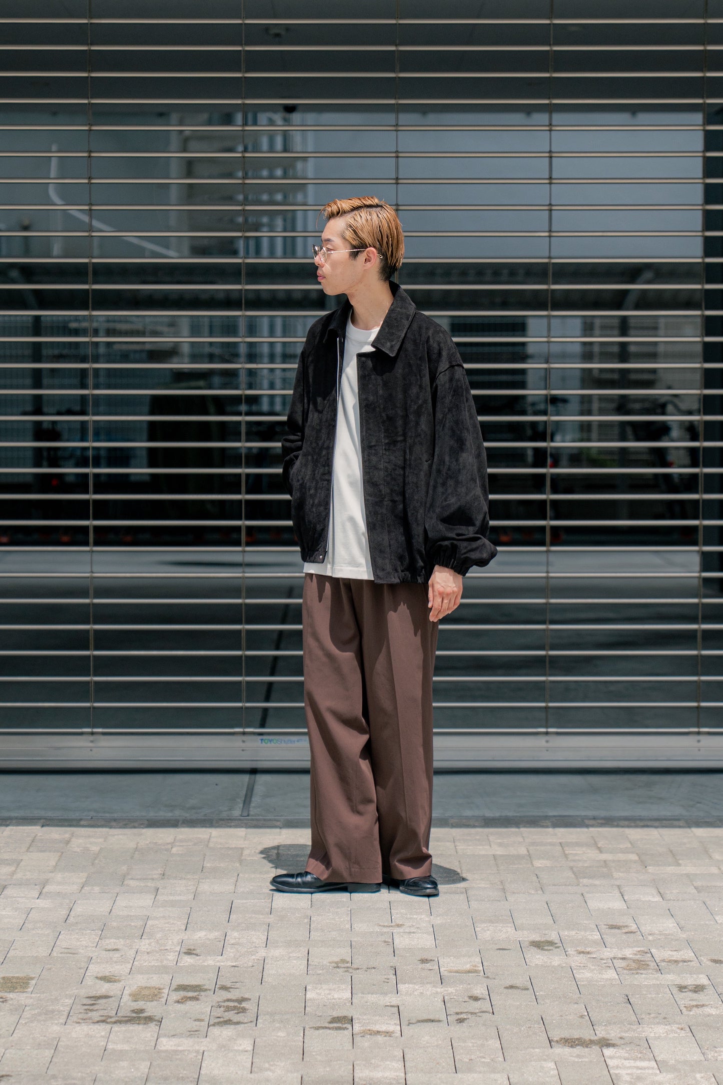 COW SUEDE ZIP SHORT JACKET(ST.1217)