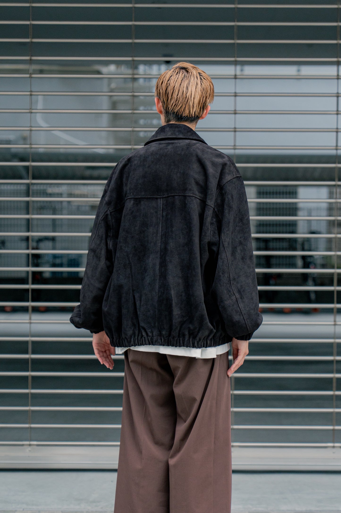 COW SUEDE ZIP SHORT JACKET(ST.1217)