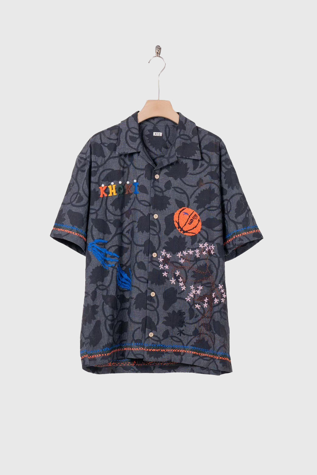 Hand embroidered-design shirt