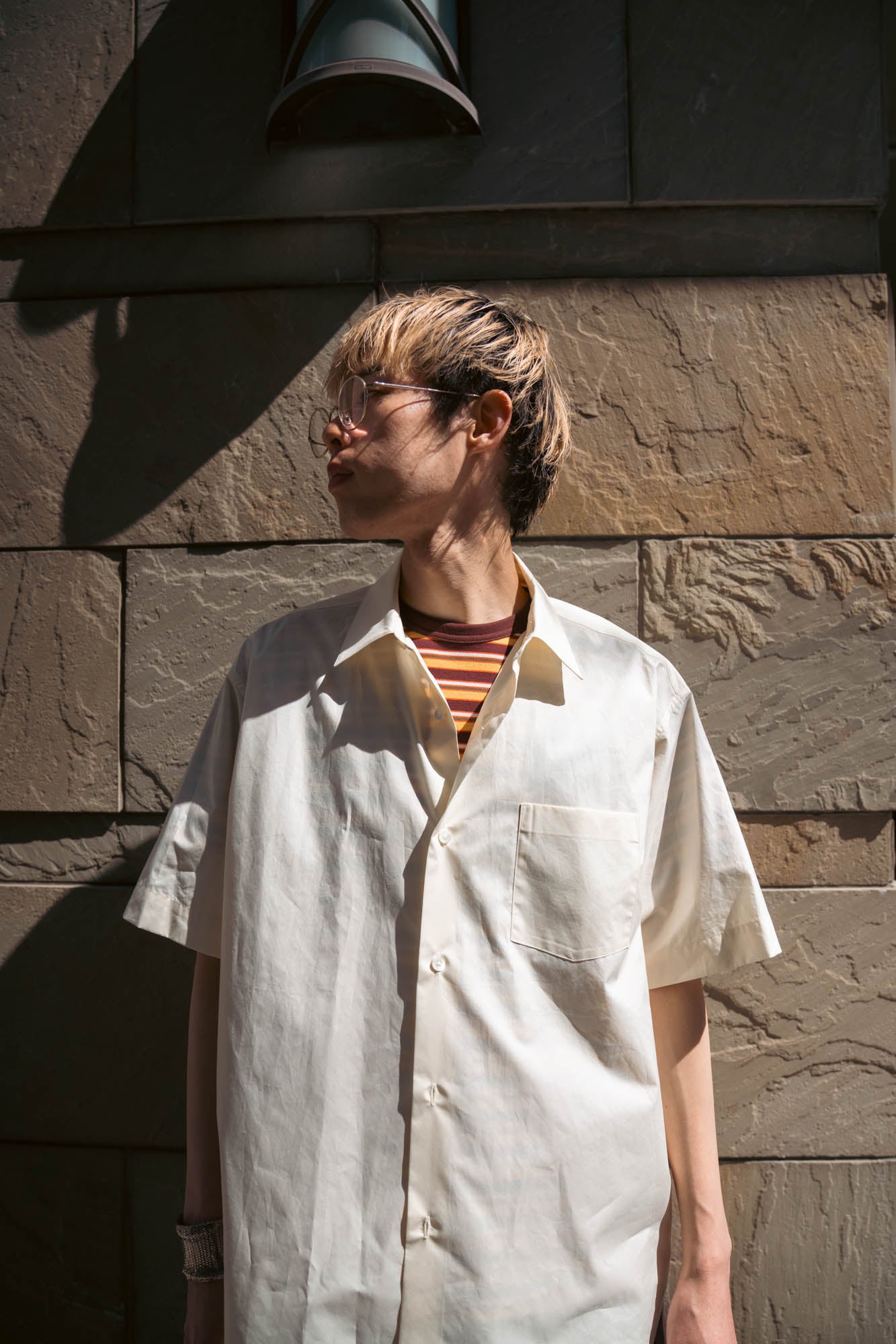 SUVIN COTTON OVERSIZED SS SHIRT(ST.1497)