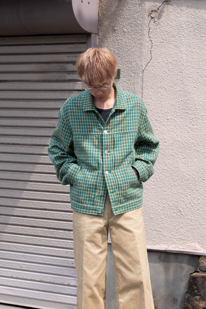 WASHED CHECK JACKET