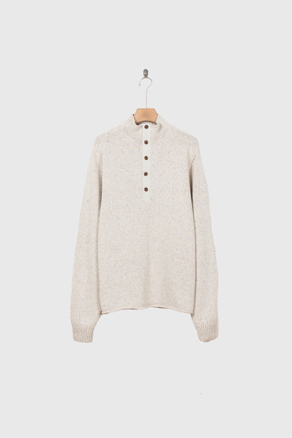 BOTTLE-NECK KNIT PULLOVER