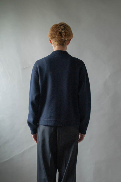 CREW NECK CARDIGAN