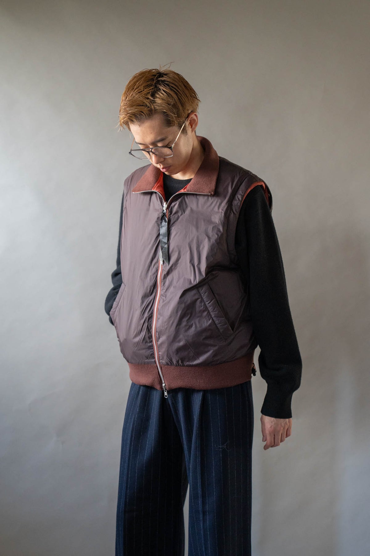 08sircus × TAION Down detachable bomber reversible