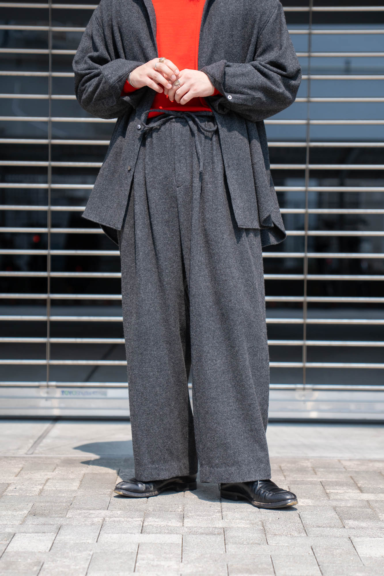 CASHMERE WIDE PANTS