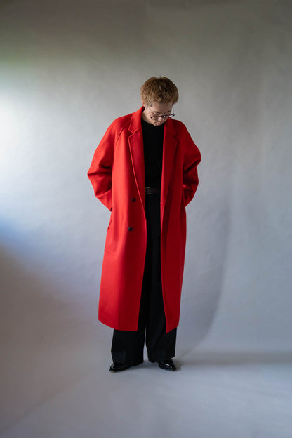 W/CA DOUBLE FACE NOTCH LAPEL COAT(ST.1544)