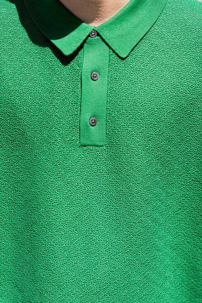 GIMA COTTON TACK PATTERN POLO PULL OVER