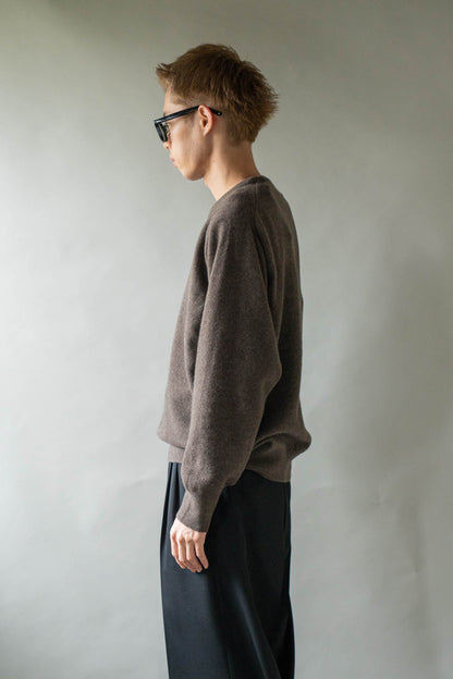 EXTRA FINE WOOL KNIT CREW NECK LS(ST.1634)