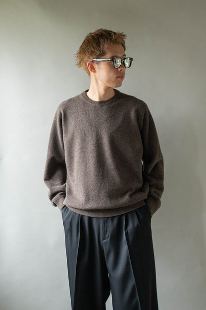 EXTRA FINE WOOL KNIT CREW NECK LS(ST.1634)