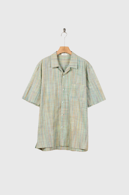 cotton ikat check shirt