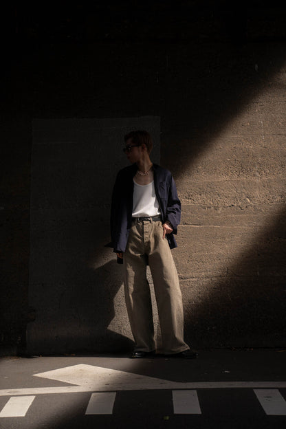 DEFORMATION WIDE COLOR DENIM PANTS(ST.1565)