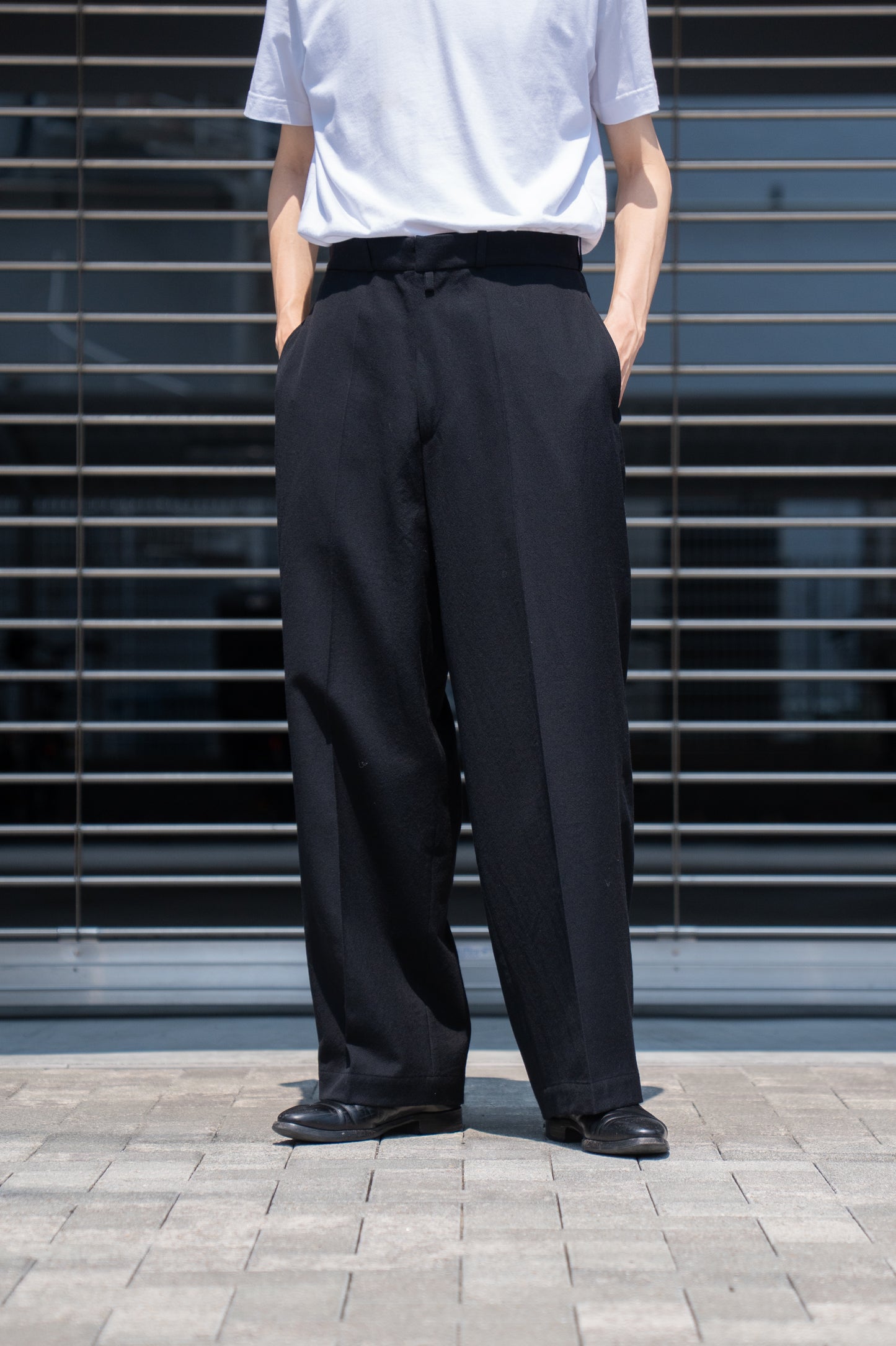 Wool Gabardine Trousers
