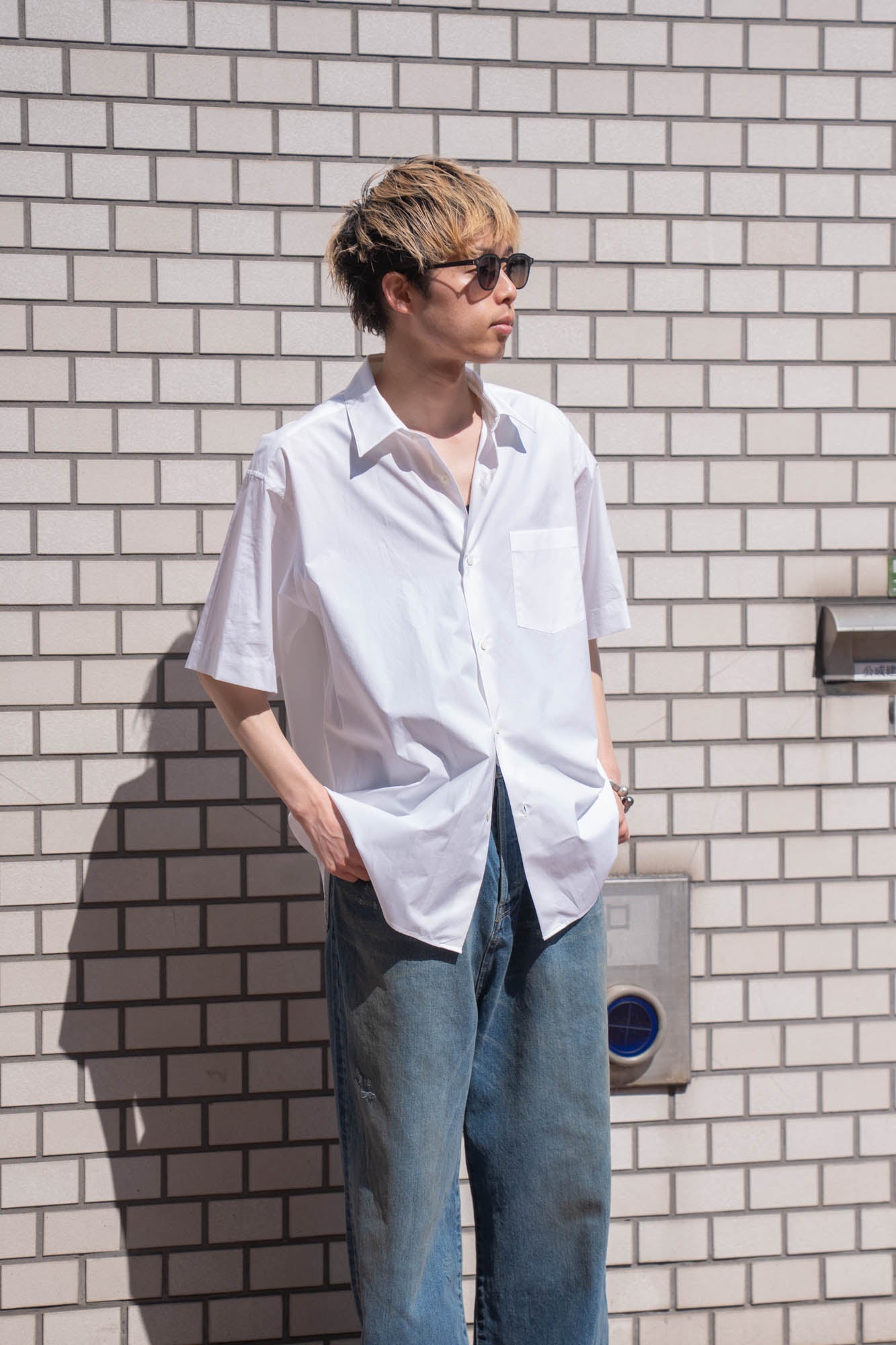 SUVIN COTTON OVERSIZED SS SHIRT(ST.1497)