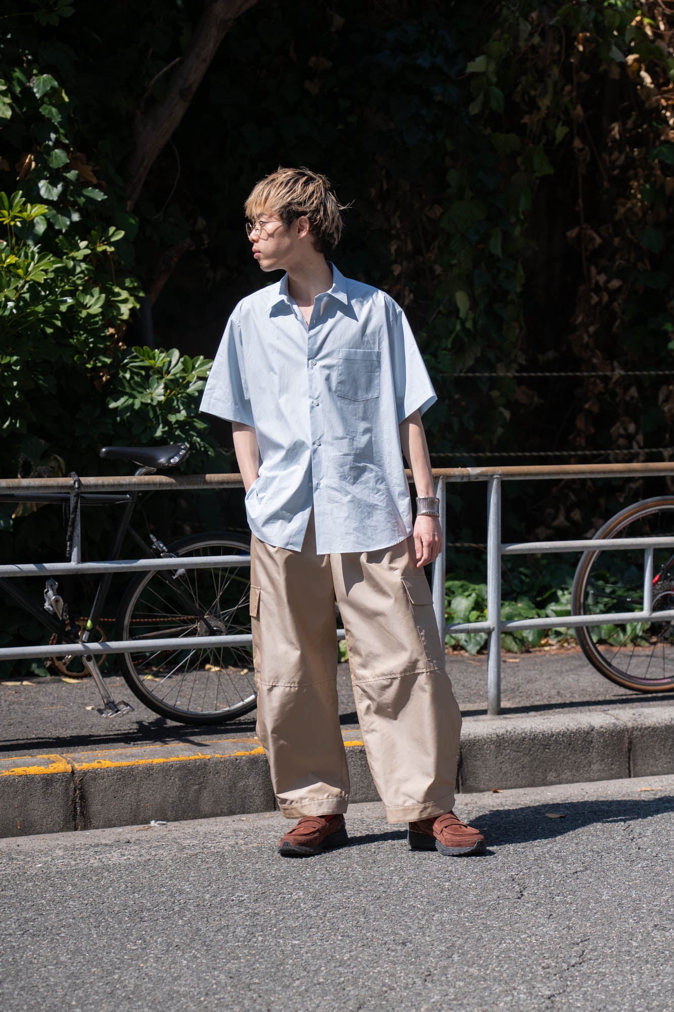 SUVIN COTTON OVERSIZED SS SHIRT(ST.1497)