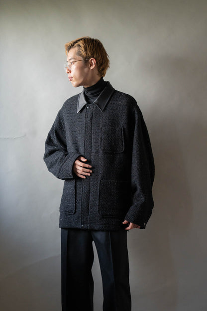 Wool tweed coverall