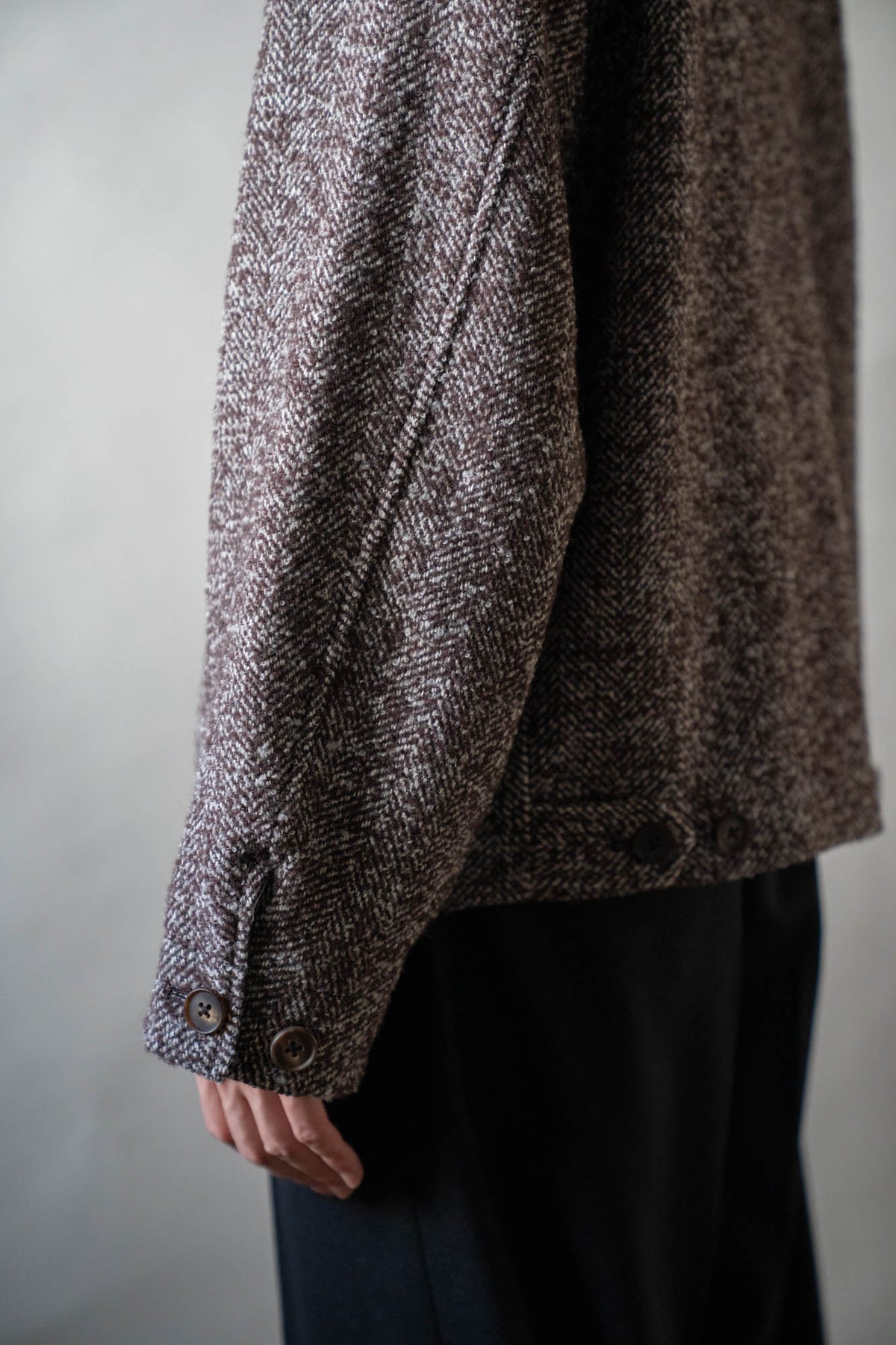 LOOP TWEED SEAM POCKET BLOUSON