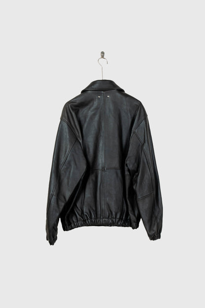 SHEEP LEATHER ZIP SHORT JACKET(ST.1555)