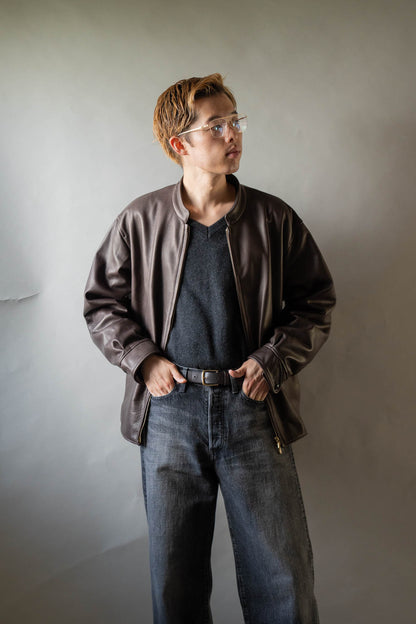 Steer Leather Racer Jacket