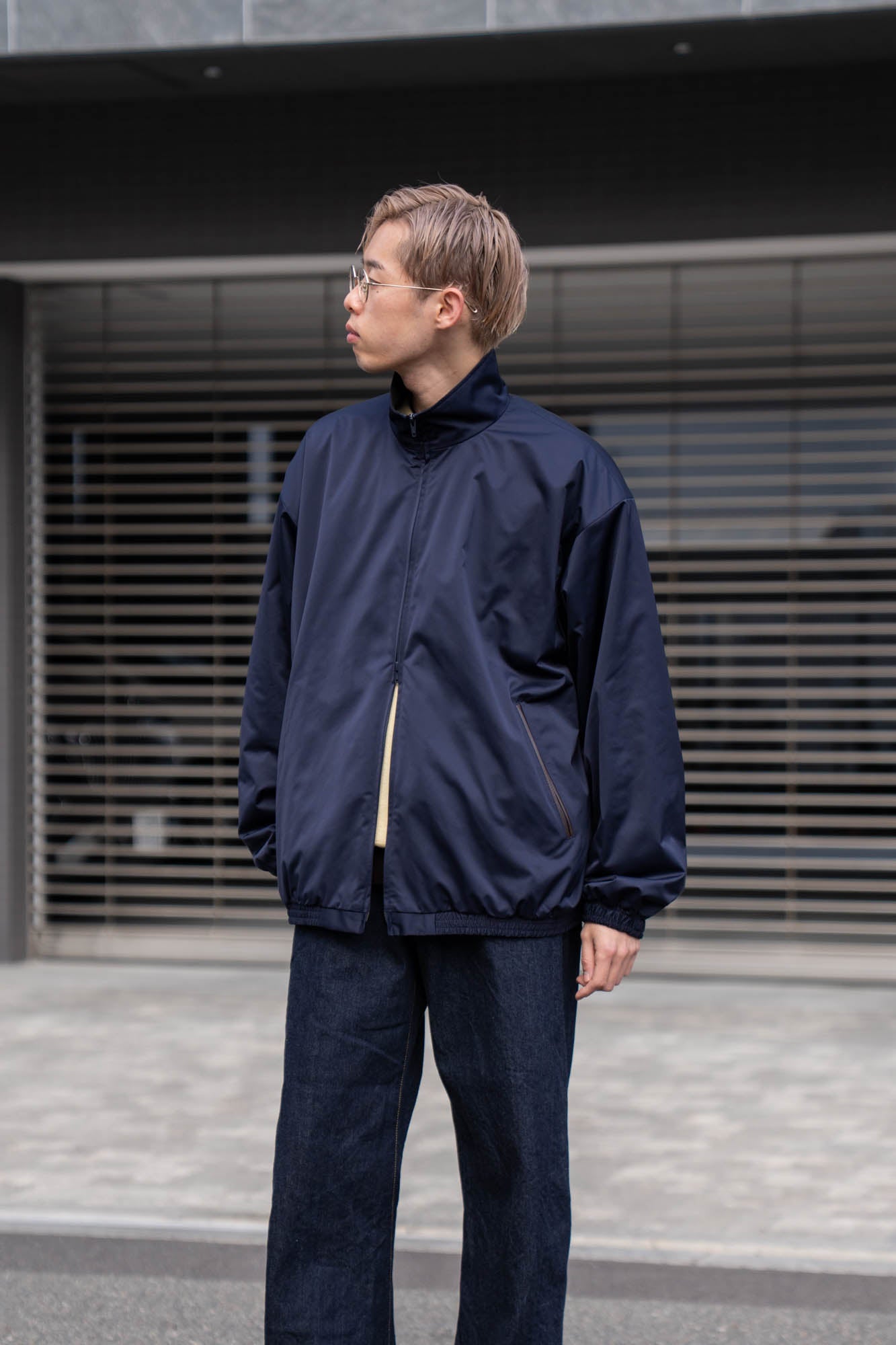SILK-BACK STAND COLLAR ZIP JACKET(ST.1378) | ブルゾン ssstein