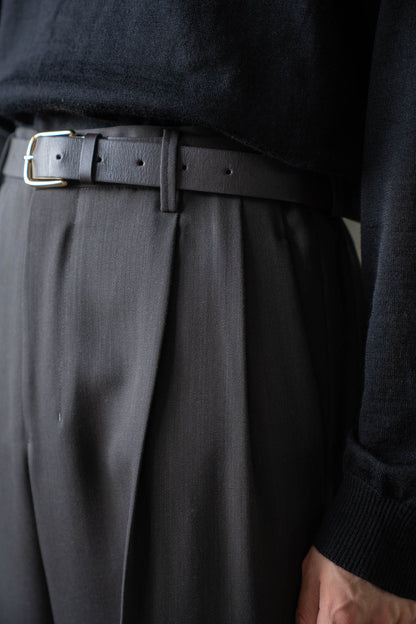 TWO-TUCKS WIDE TROUSERS